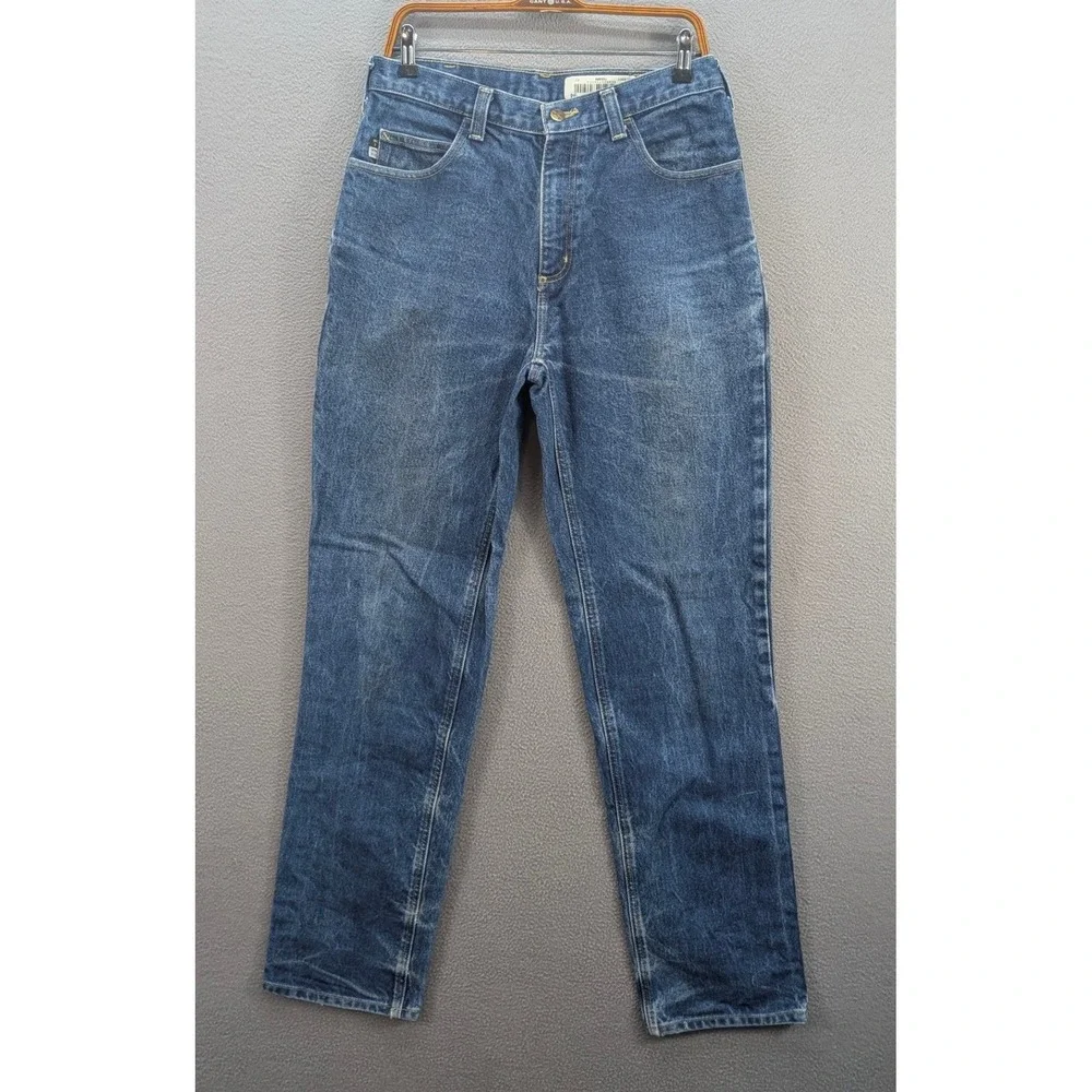 Carhartt Men's FR Flame Resistant Jeans 32x36 Blue Cotton Straight Fit NFPA 2112